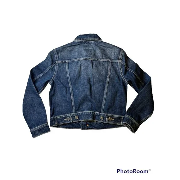 Current/Elliott The Baby Trucker Cropped Denim Jacket Blue Size 2 NEW WITH TAGS - Picture 5 of 8